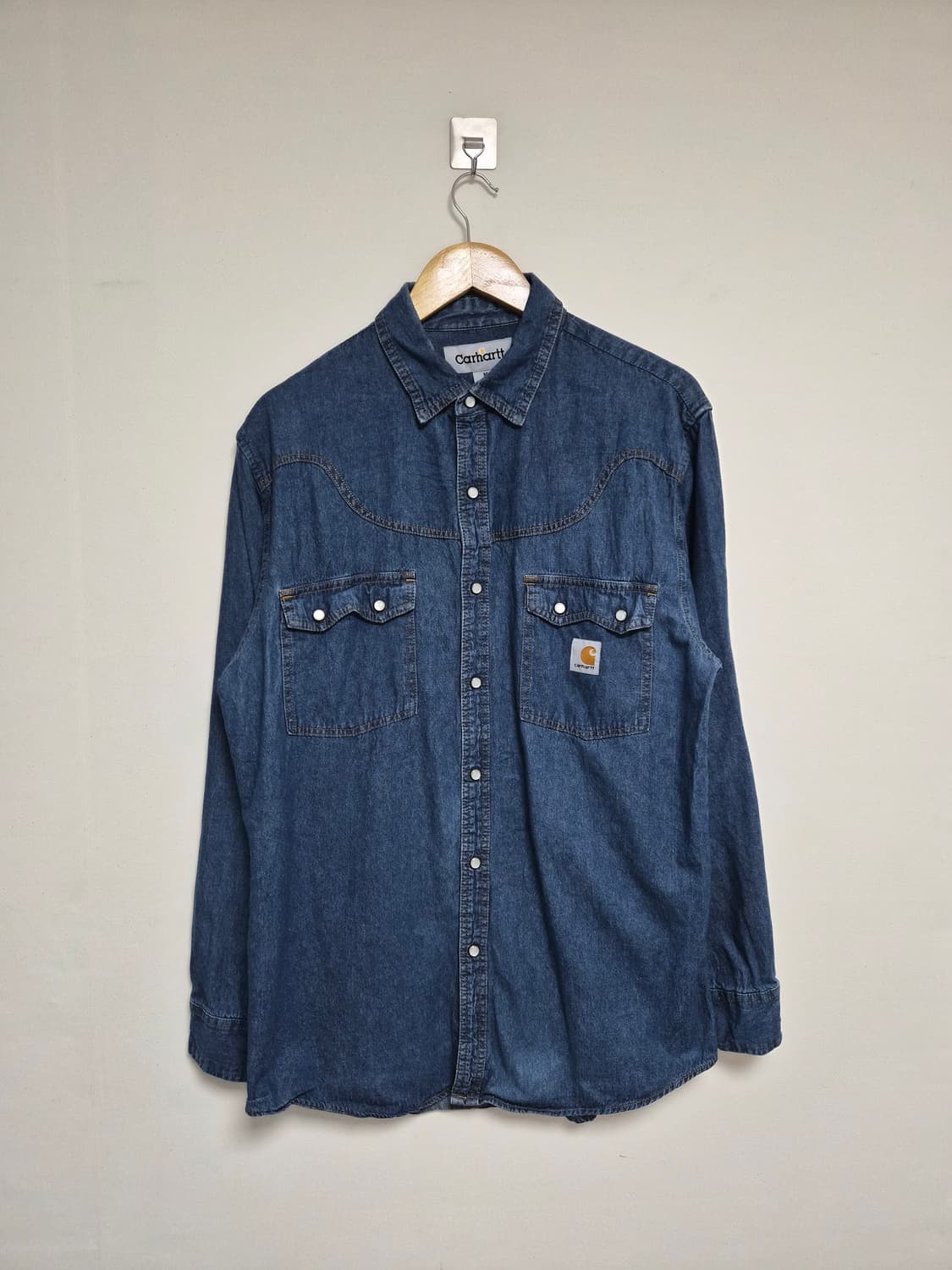 칼하트Carhartt 데님 웨스턴 셔츠 M - S227 상품이미지1