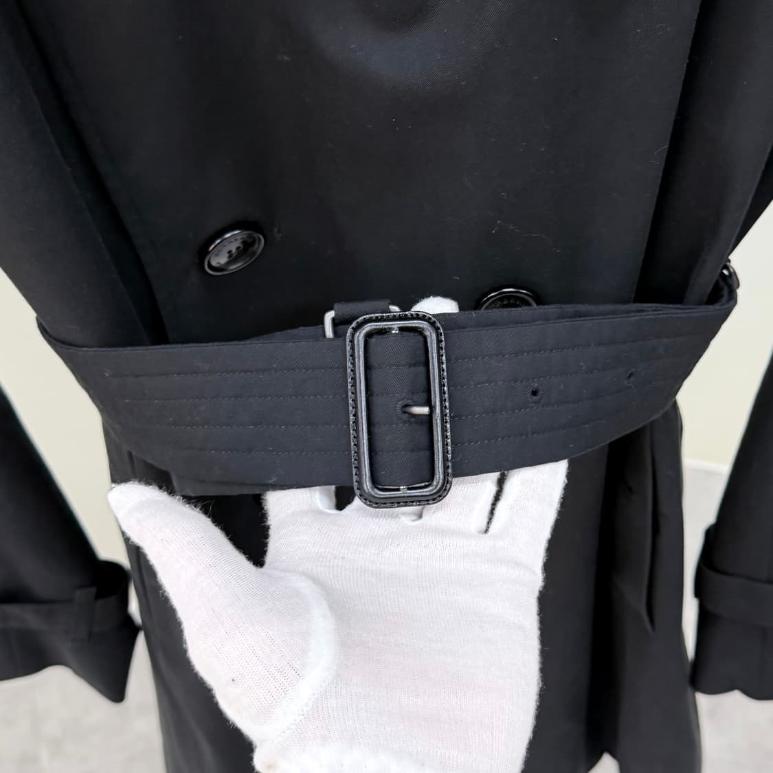 [S+급/52] 버버리 첼시 헤리티지 롱 트렌치 코트 블랙 상품이미지4