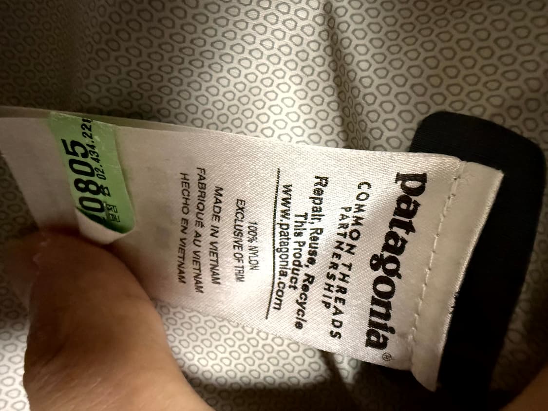 파타고니아(Patagonia) 토렌쉘 차콜 그레이 자켓 s 상품이미지7