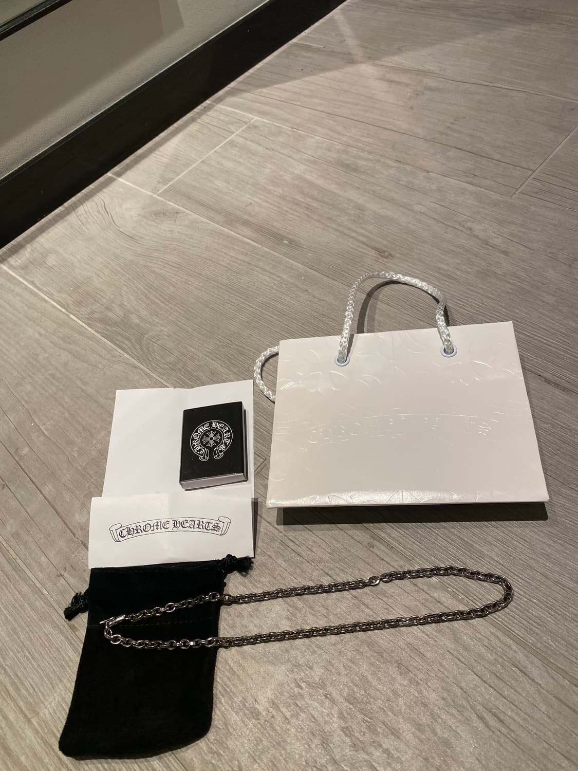 (새제품/18인치) 크롬하츠 페이퍼체인 상품이미지1