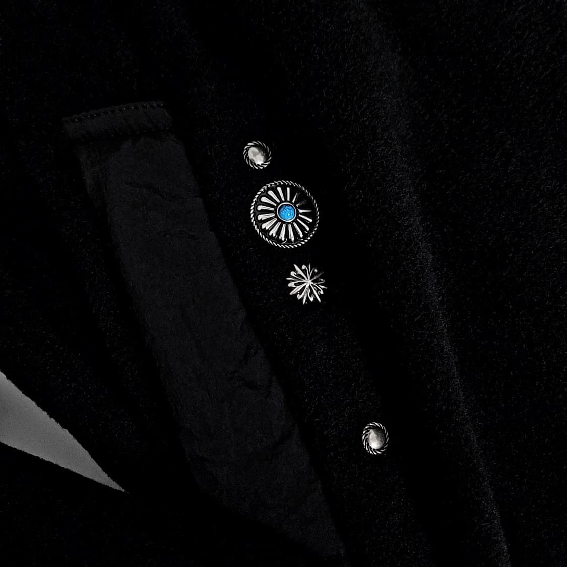 Bordo western concho rivet fleece zipup 상품이미지6