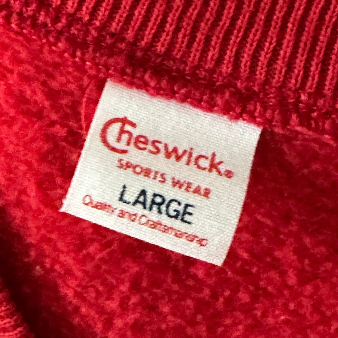체스윅 by 토요엔터프라이즈 리버스위브 스냅 가디건 레드 색상 L 사이즈 상품이미지5