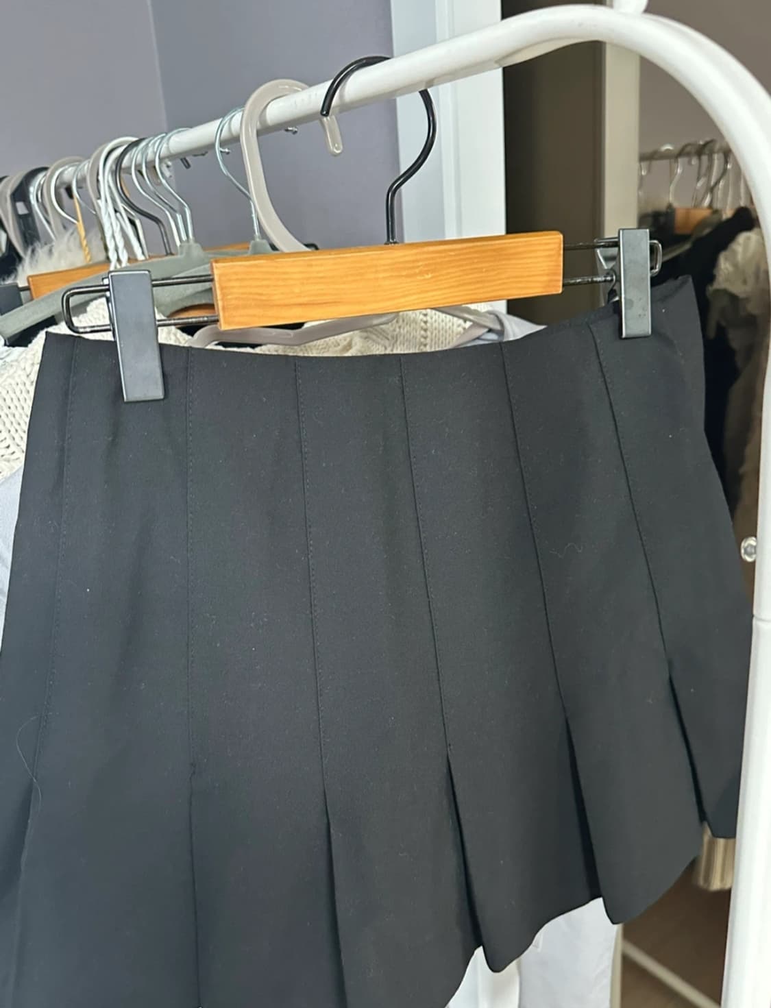 자라 플리츠 스커트 블랙 xs 상품이미지2