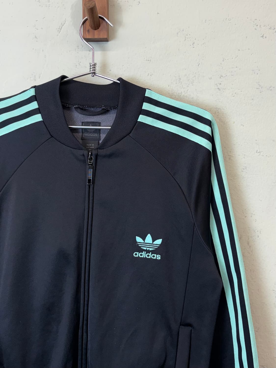 아디다스 빈티지 트레포일 민트 삼선 트랙탑 져지 상품이미지2