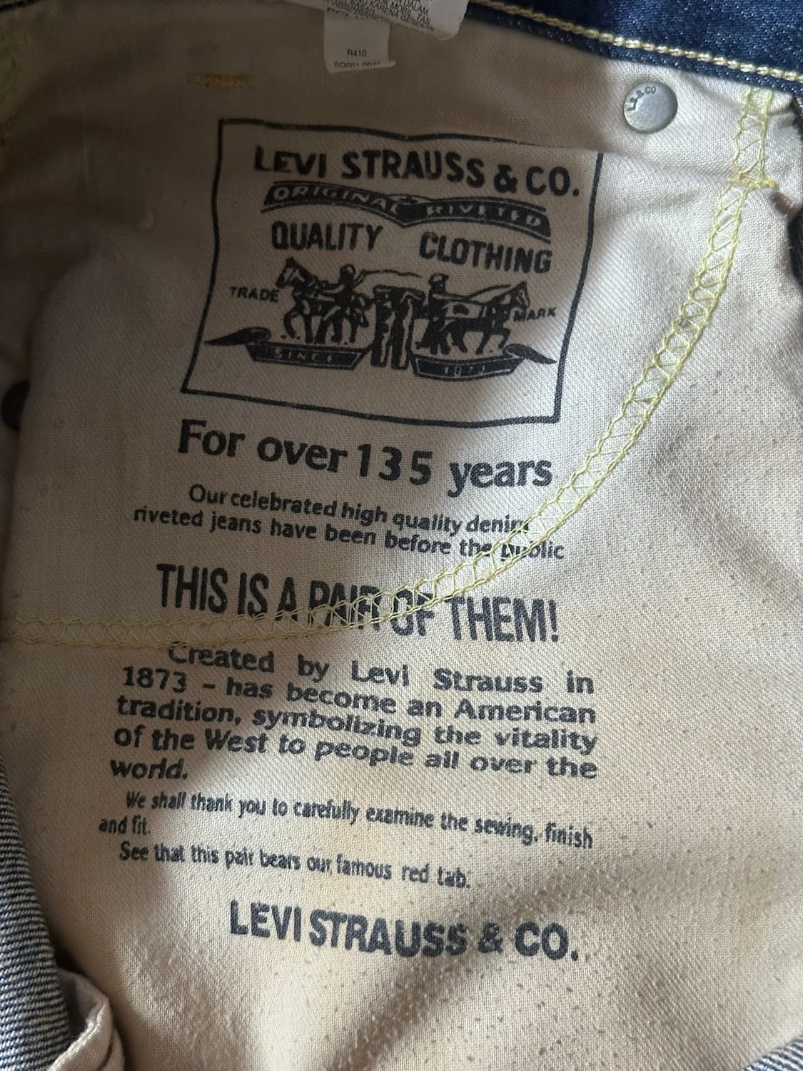 Levi’s 601 Straight 녹워싱 데미지 팬츠 (W30 L34) 상품이미지6