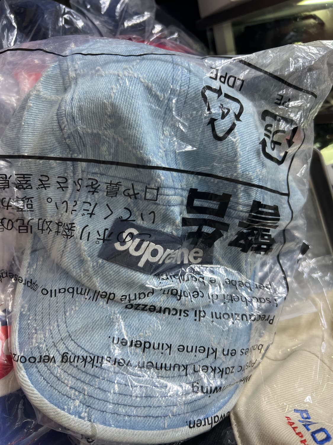 21fw 슈프림 데님 캠프캡 상품이미지1