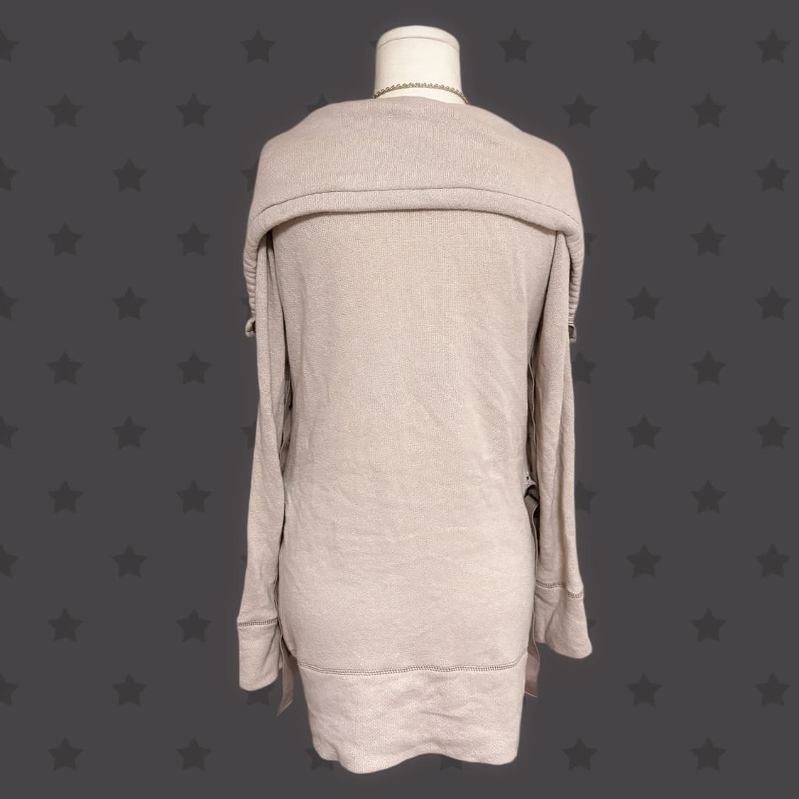 오네갸루 핀터깔 넥카라 포인트 버클 디테일 투웨이 미니 집업 원피스 상품이미지4