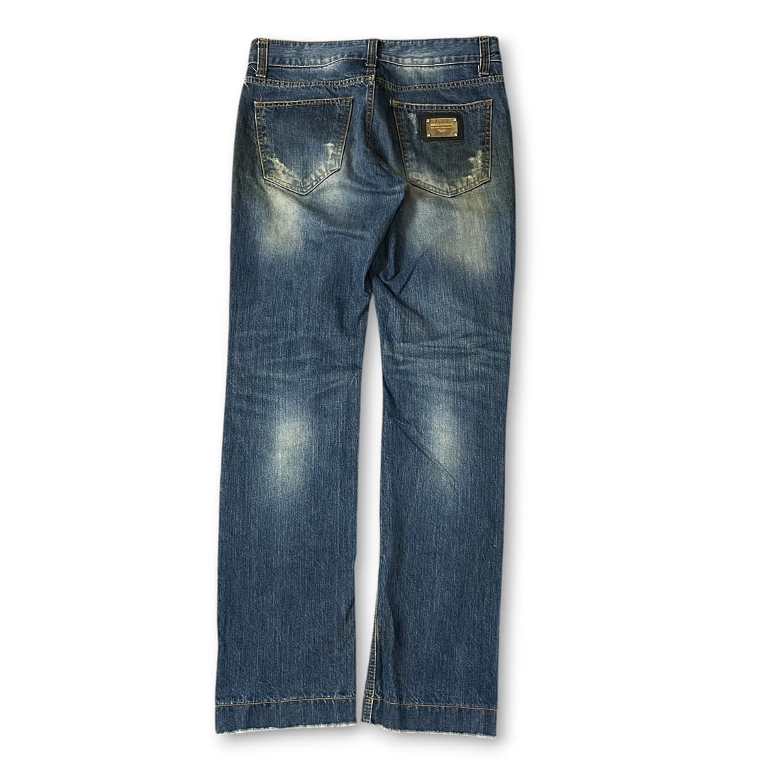 (34) 돌체앤가바나 진청 워싱 데미지 데님 팬츠 상품이미지2