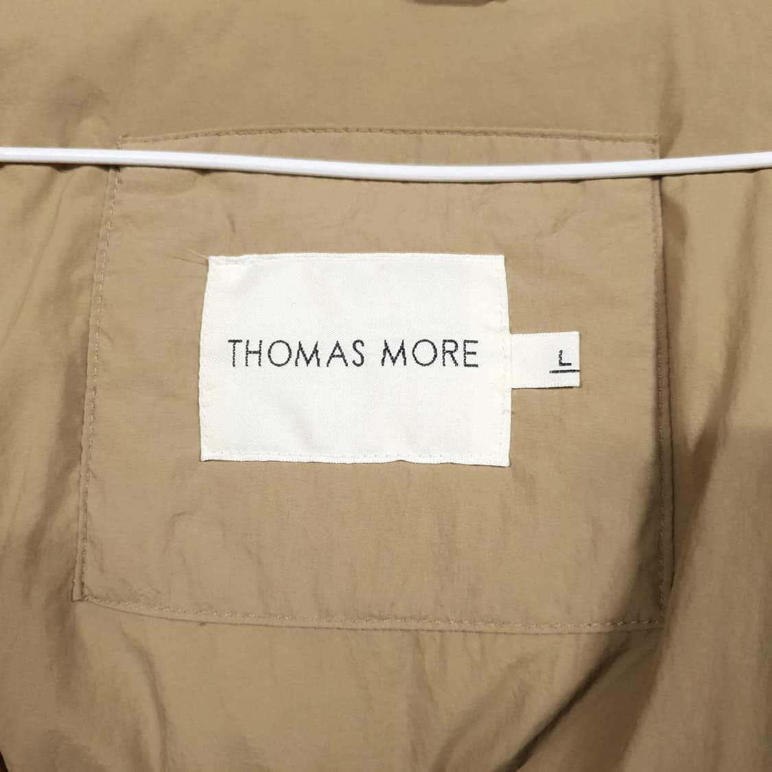 토마스모어 신형 22FW 로빈 후드 덕다운 오버핏 패딩 점퍼 아몬드베이지 상품이미지7