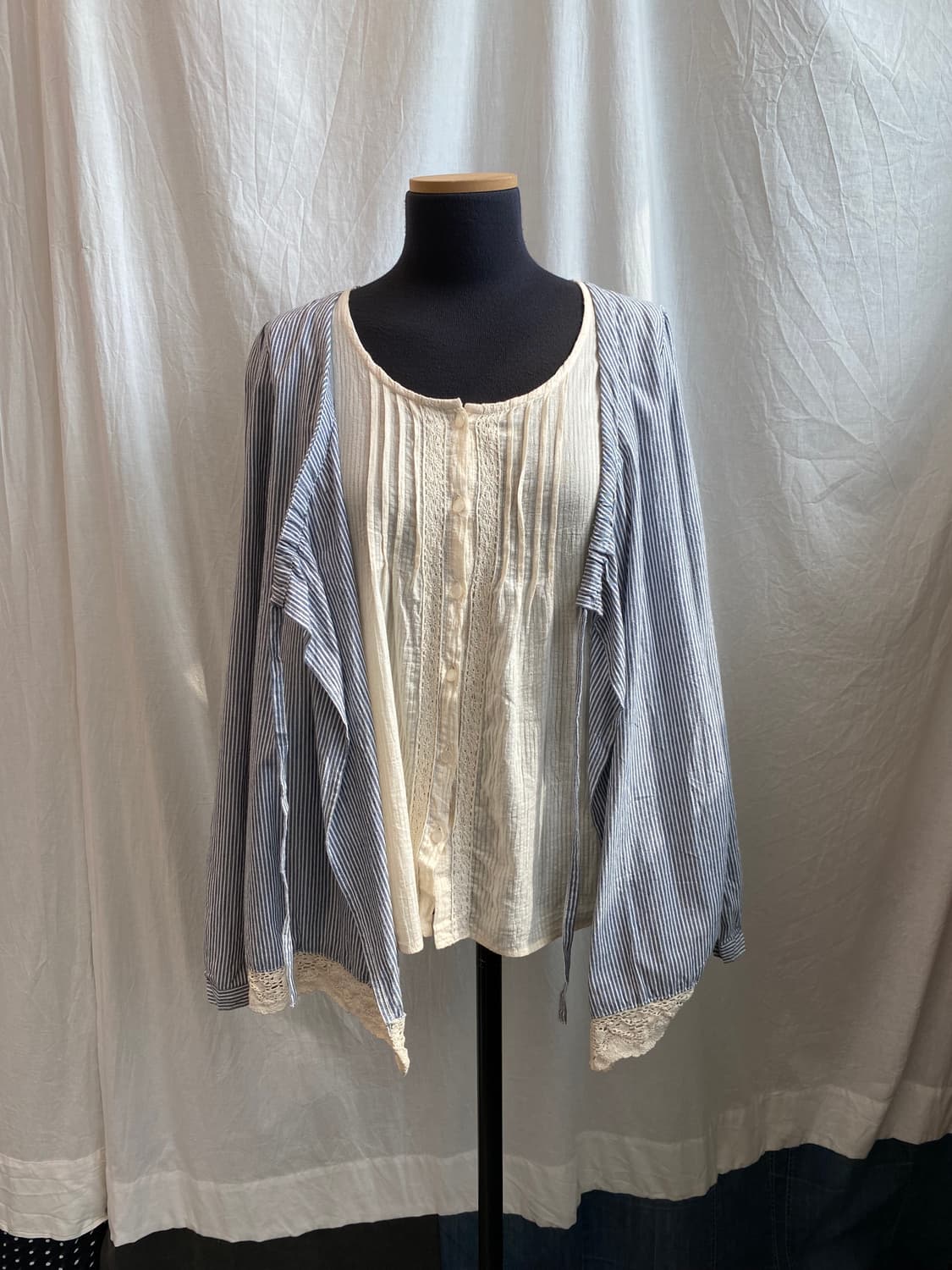 내추럴 레이어드 블라우스(M-L) 상품이미지2