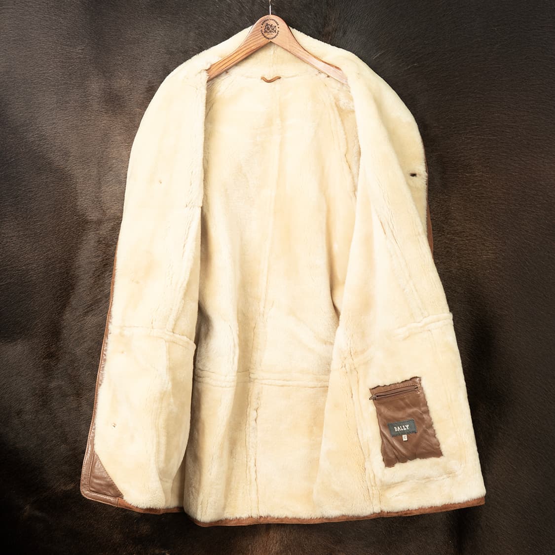 [105] 80s 발리 BALLY 스웨이드 시어링 코트 무스탕  상품이미지3