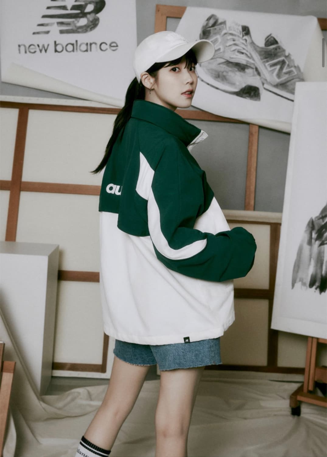 남녀공용 뉴발란스 컬러블록 웜업자켓M 바람막이 헌터 상품이미지4