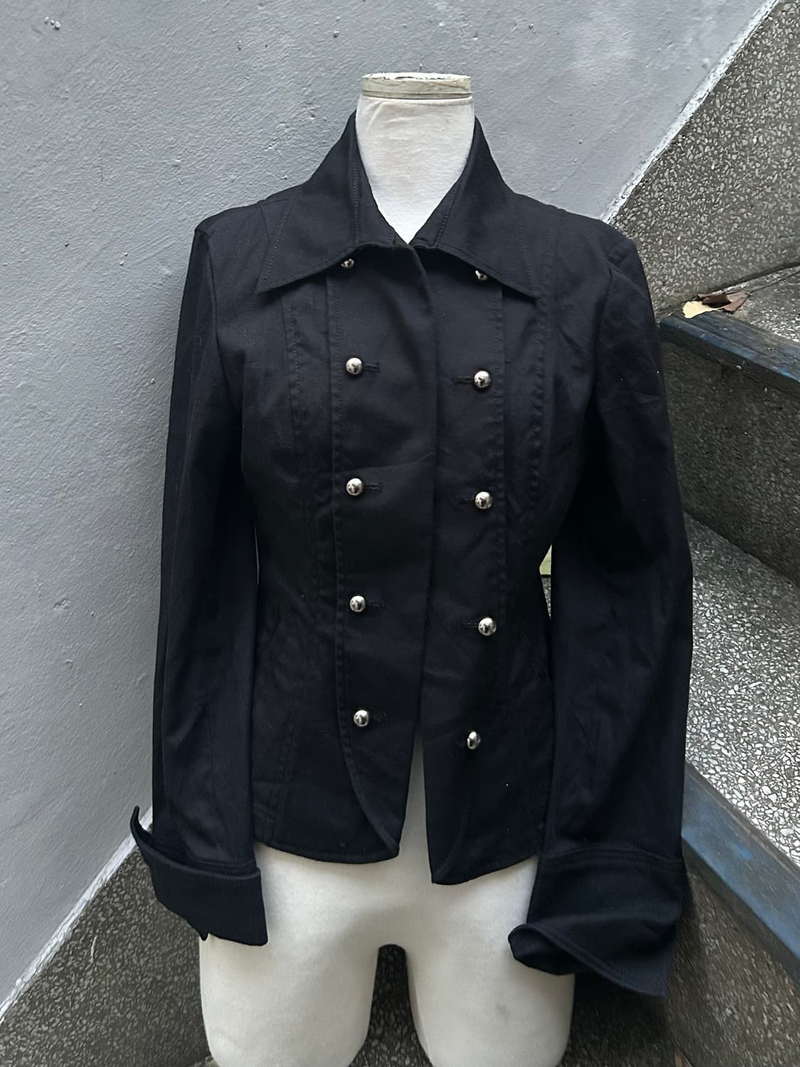 2000s JPN 고딕 블랙 나폴레옹 자켓 상품이미지1