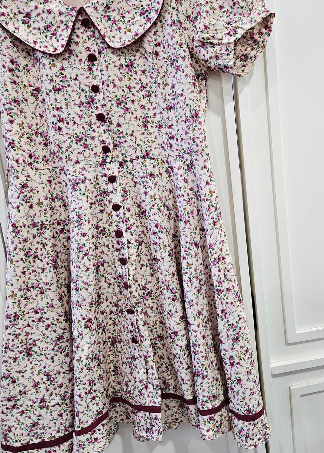 플라워 카라 원피스 상품이미지3