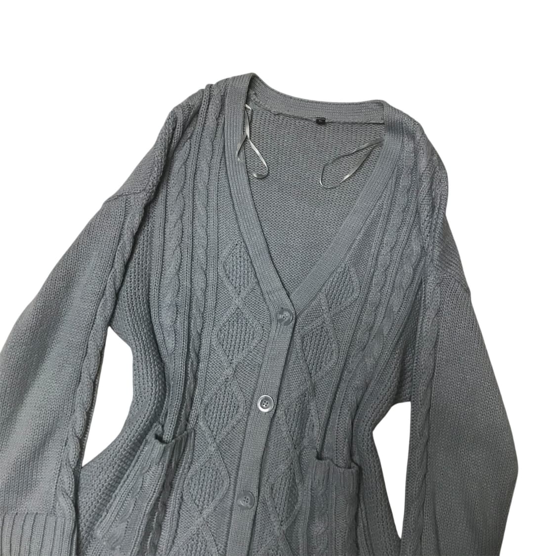 일본빈티지 꽈배기 니트 가디건 상품이미지2