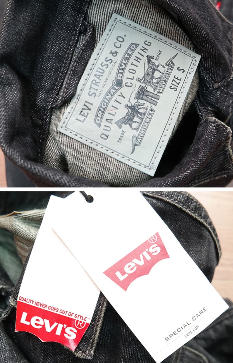 새제품 일본판 리바이스 70560-0005 블랙 데님자켓 상품이미지8
