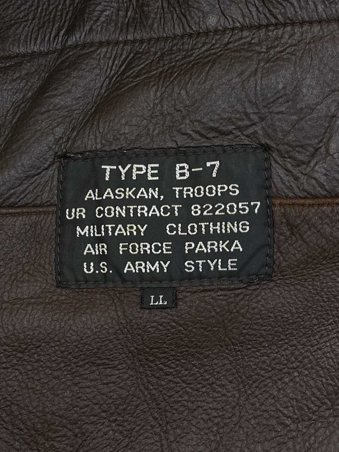 U.S Army U.S.A.F 타입 B-7 플라이트 램스킨 파카 상품이미지10