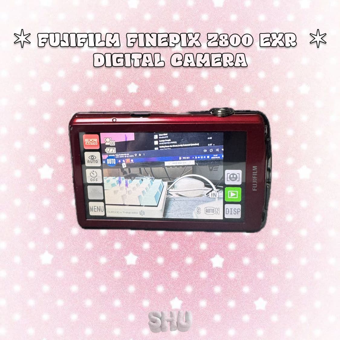 후지필름 파인픽스 Z800EXR 슬라이드 빈티지 디카 레드 상품이미지4