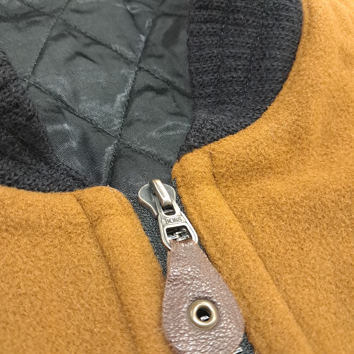 CN733 XL 휴고 보스 80s 울 캐시미어 봄버자켓 상품이미지3