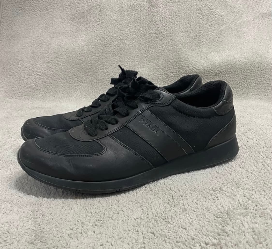 290) 프라다 스포츠 레더 로고 나일론 스니커즈 상품이미지1