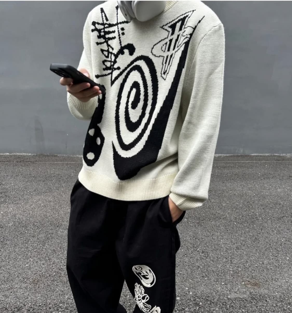 [L]나이키 x 스투시 NRG 니트 스웨터 파슬 상품이미지2