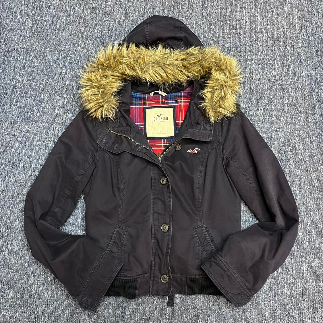 홀리스터 핀터깔 울프죠 후드 자켓 L 상품이미지1