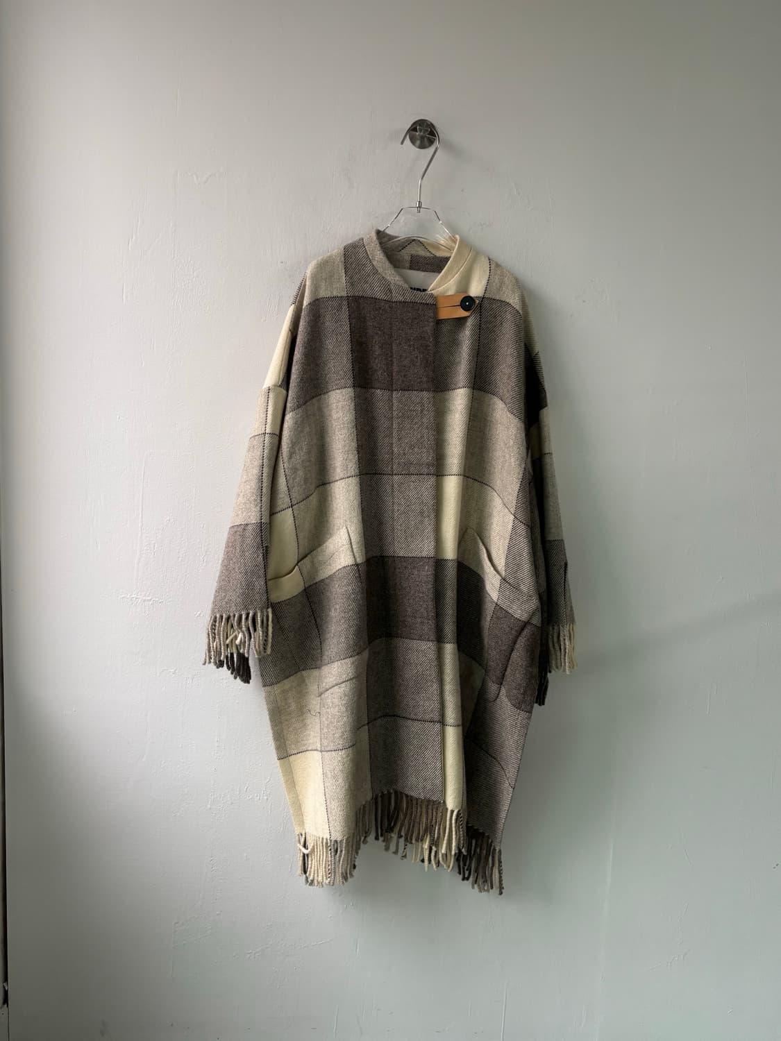 질샌더 19AW 런웨이피스 레더 트림 코트 상품이미지2