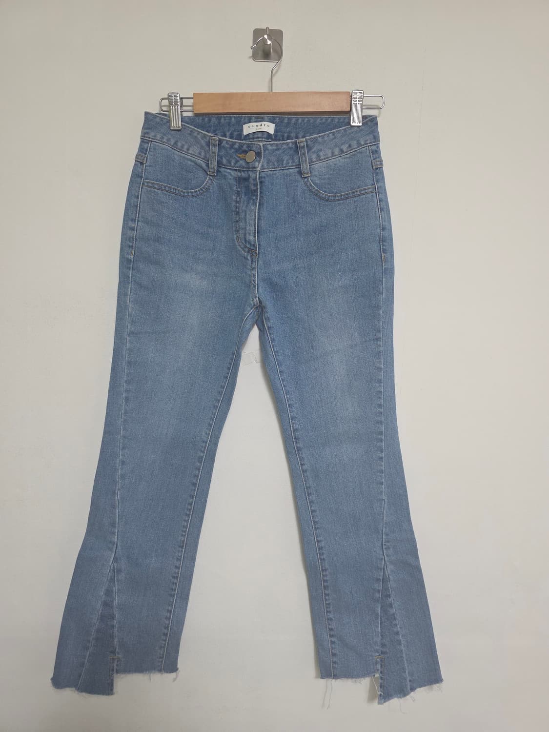 산드로 Sandro 컷팅 데님 팬츠 블루 26~27 상품이미지1