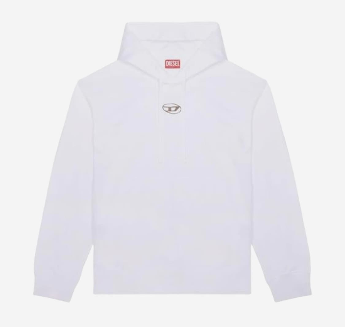 Diesel metal rogo hoodie 디젤 메탈 로고 후드티 상품이미지1