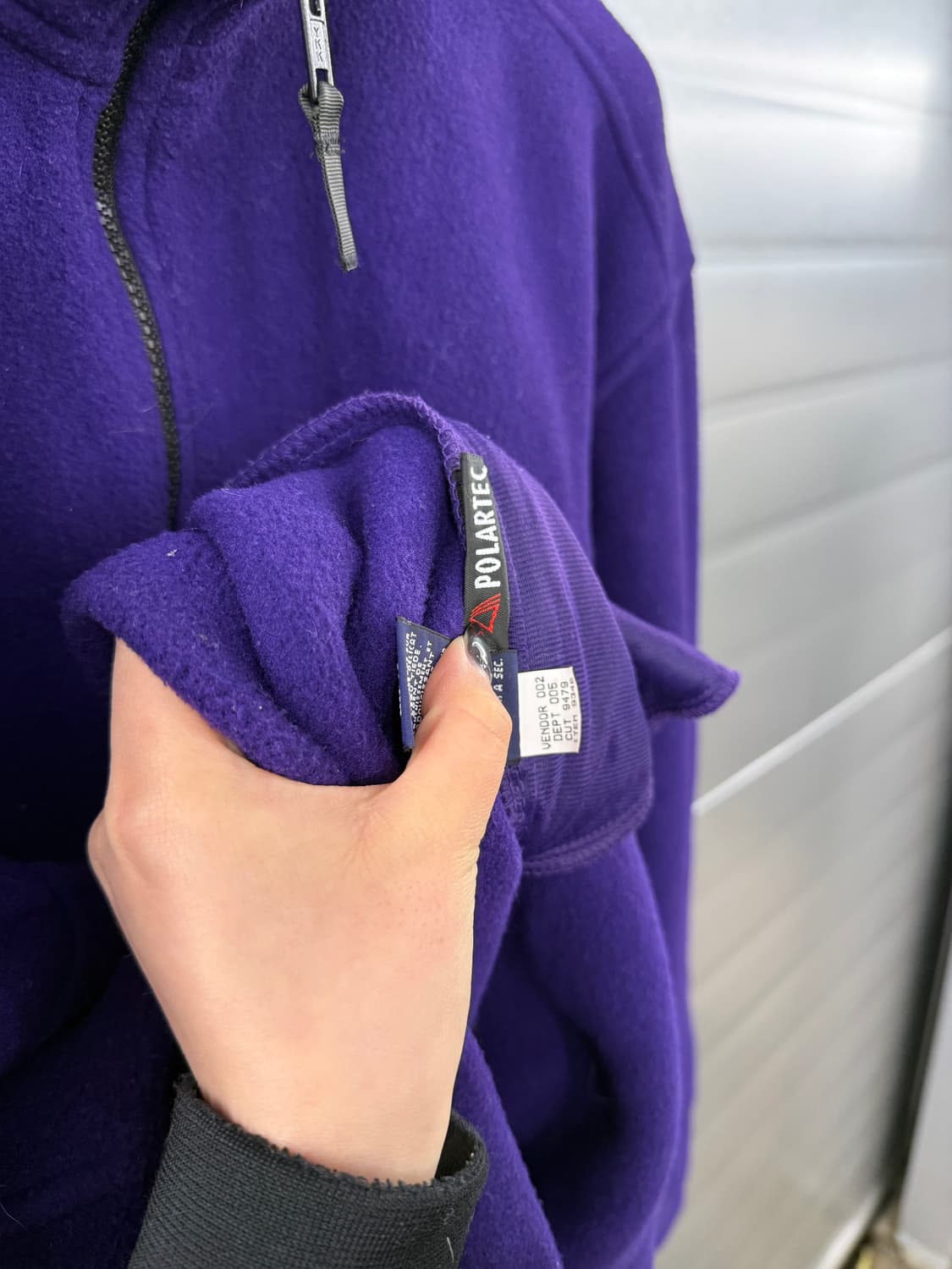 Eddie Bauer 에디바우어 퍼플 하프 집업 플리스 자켓 L 상품이미지6