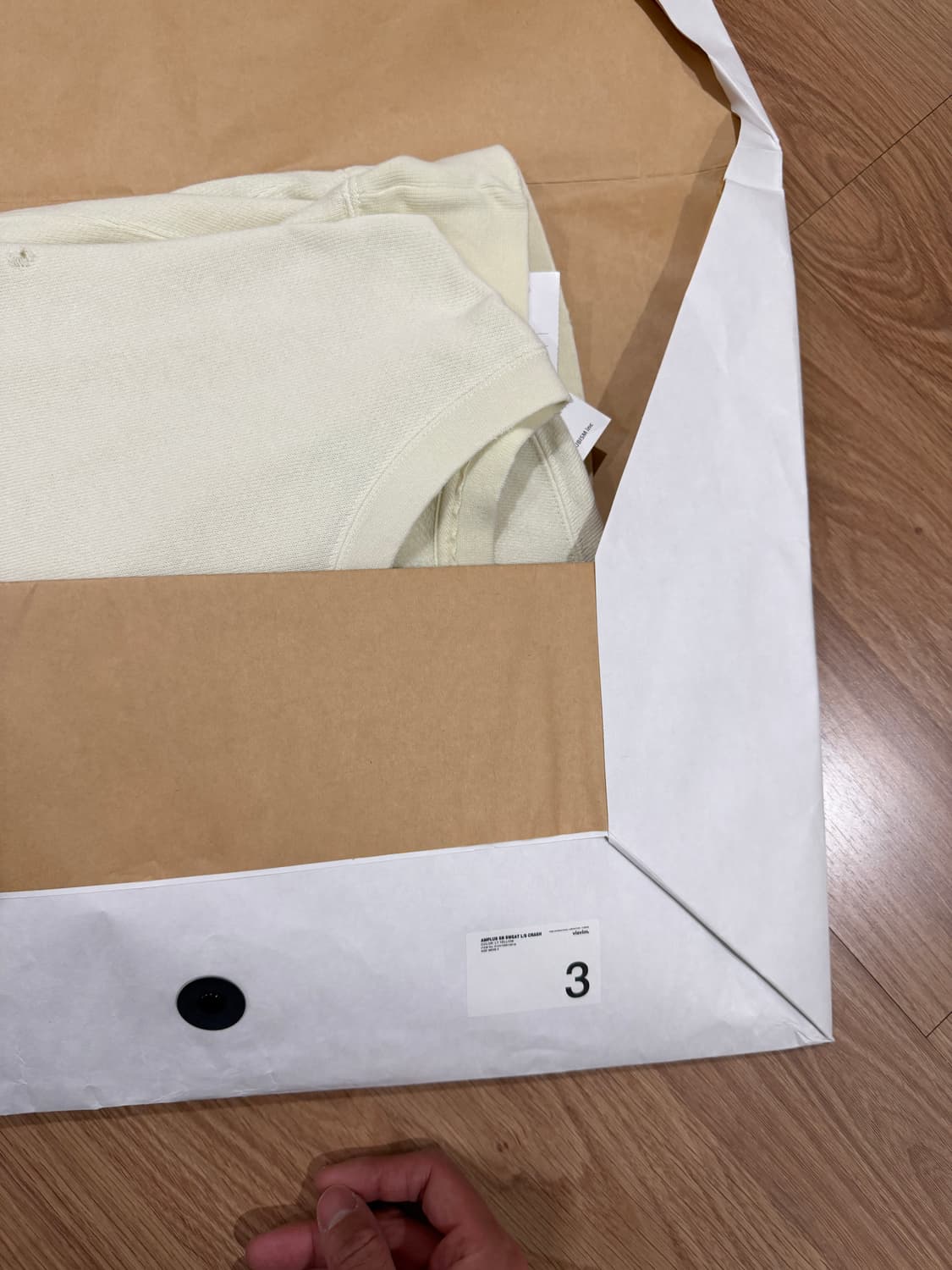 (3)visvim 비즈빔 스웨트 맨투맨 데미지드 라이트옐로우 상품이미지7