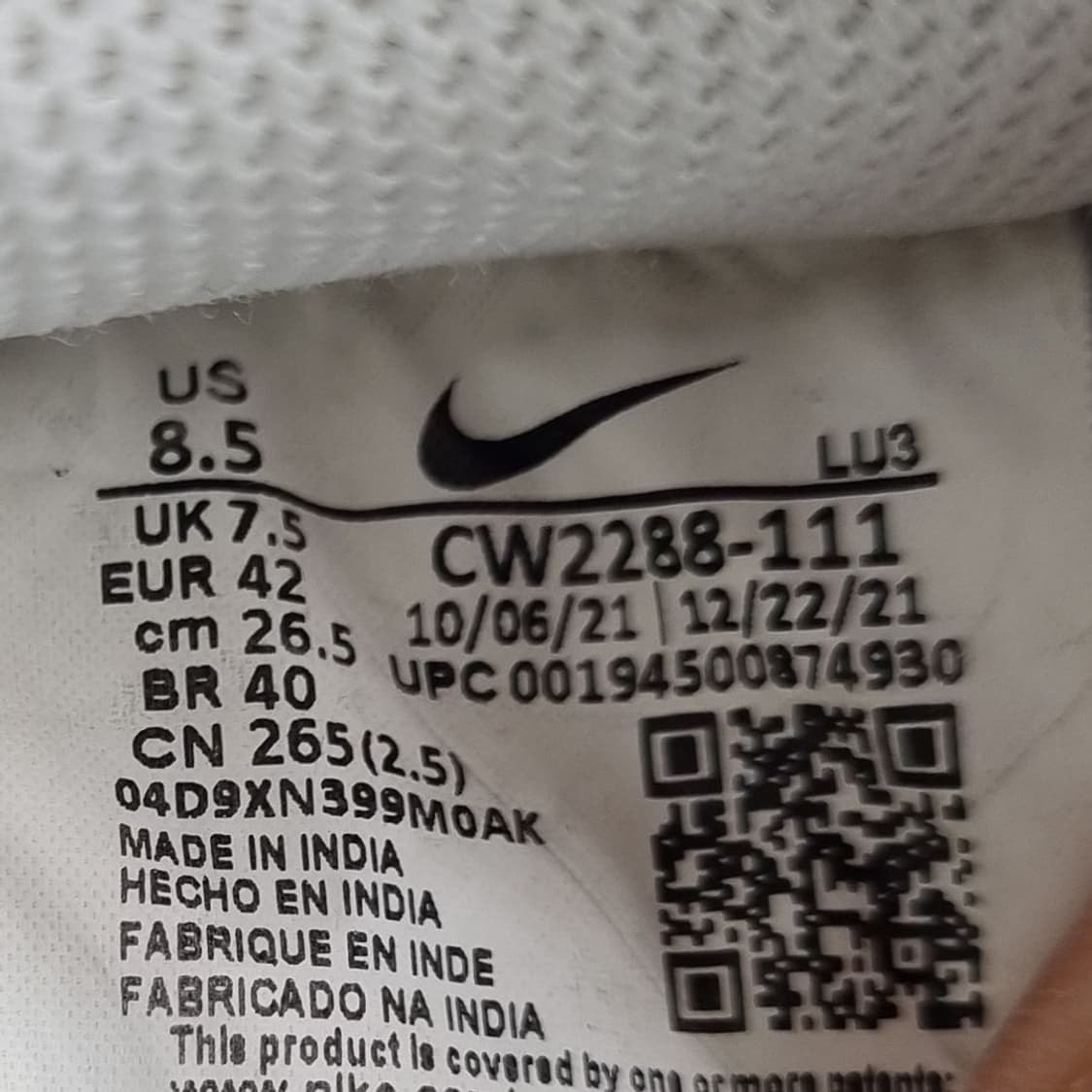 나이키 에어포스1 로우 남성운동화265. 상품이미지6