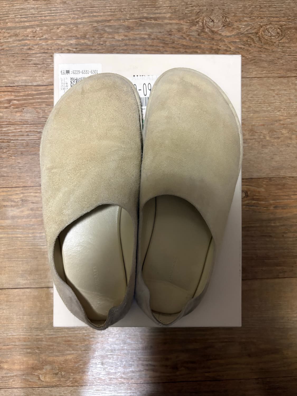 Auralee 오라리 스웨이드 샌들 상품이미지4