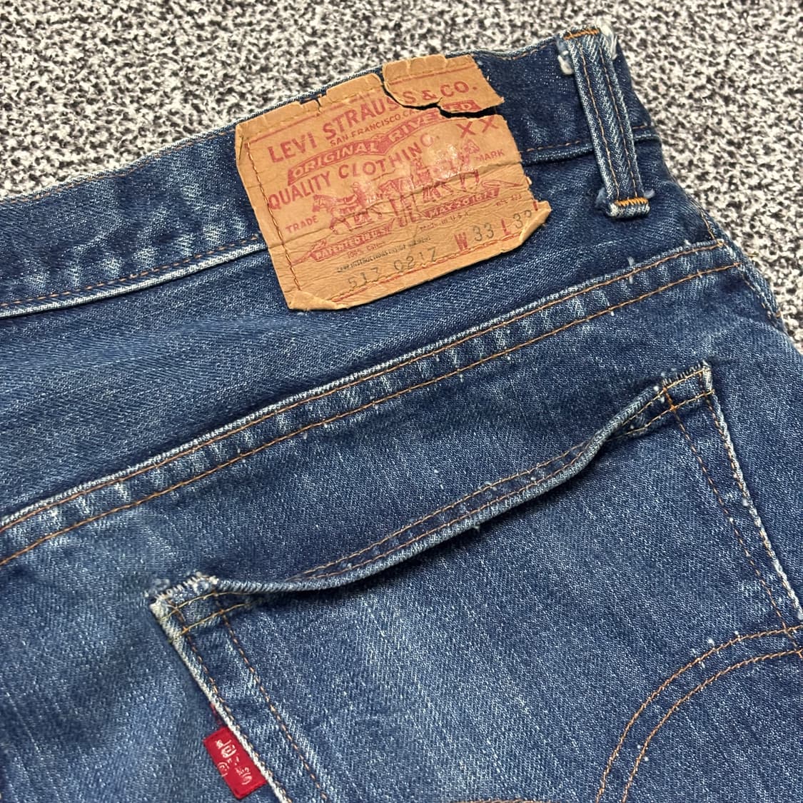 70s 빈티지 리바이스 517 66 전기 허리43cm 상품이미지5