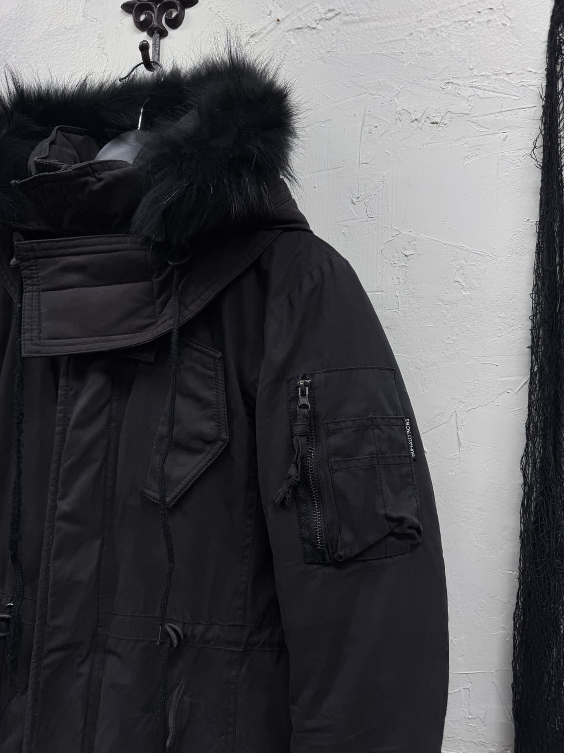 Buffalo bobs 00s trimming fur mods coat 상품이미지5