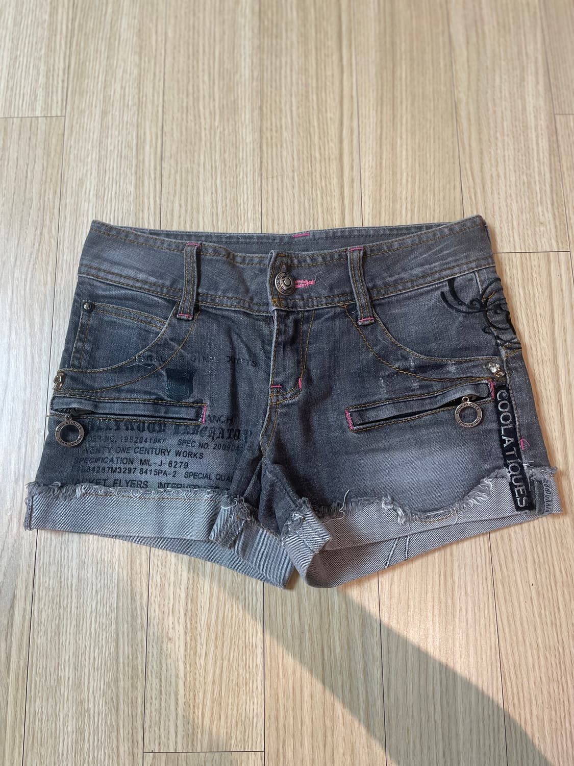 y2k 타투 핫팬츠 상품이미지5