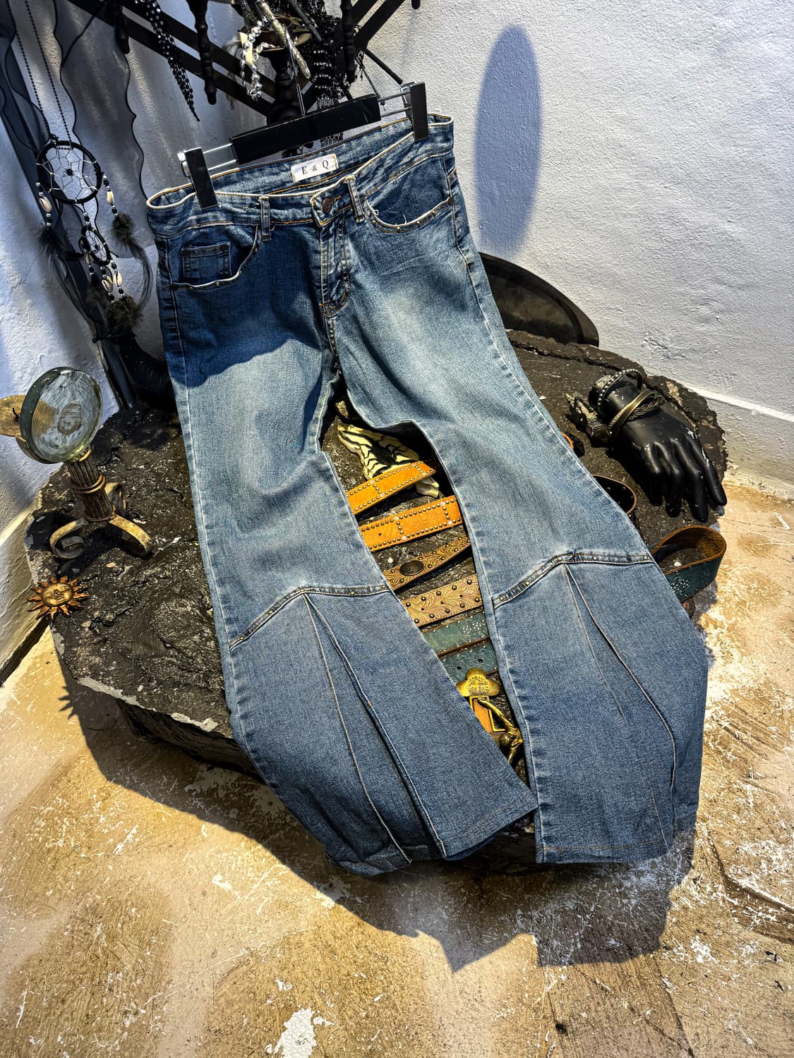 Stud Detail Flare Denim Pants 상품이미지7