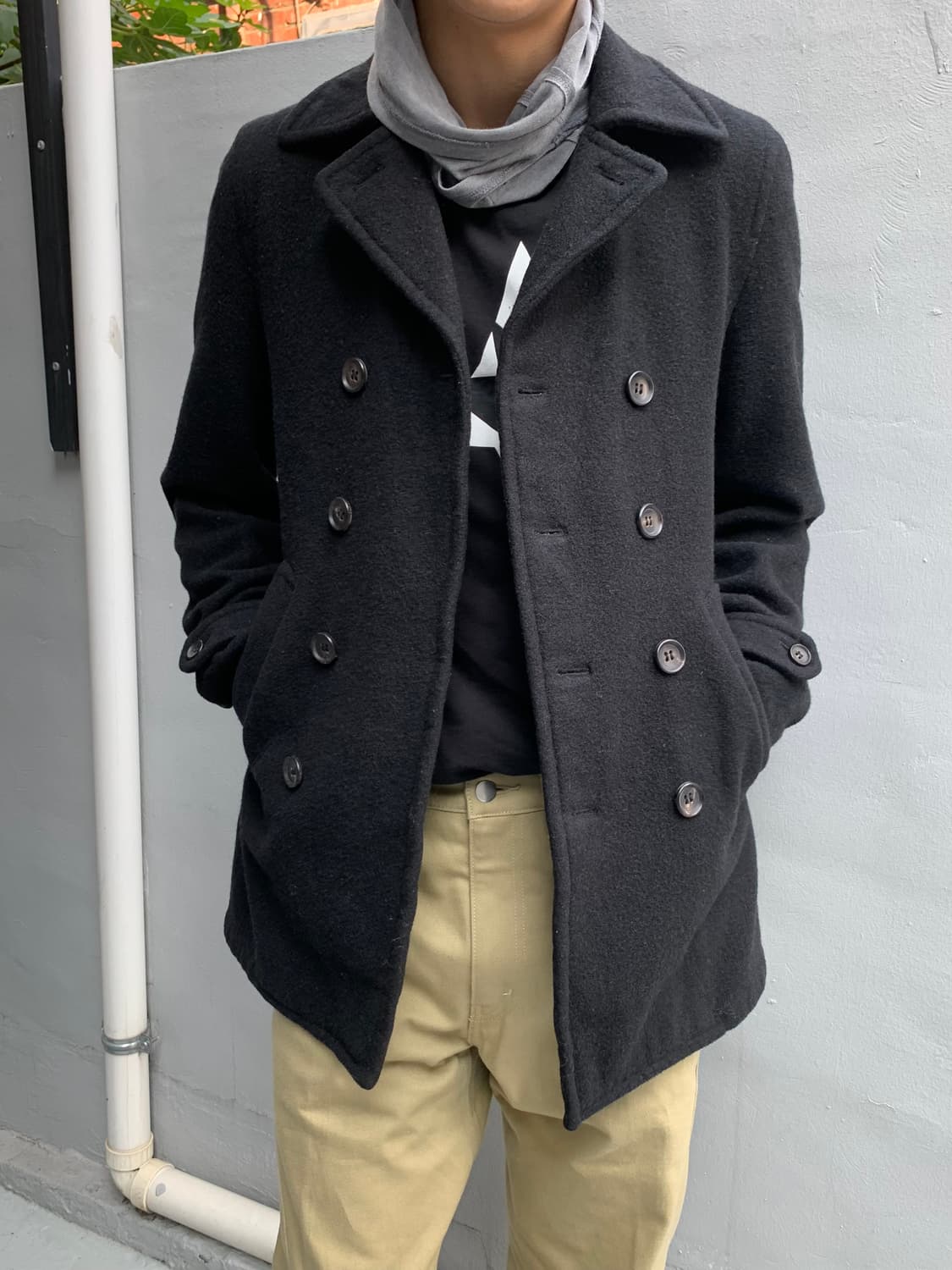 꼼데가르송 h&m 더플 코트 상품이미지4