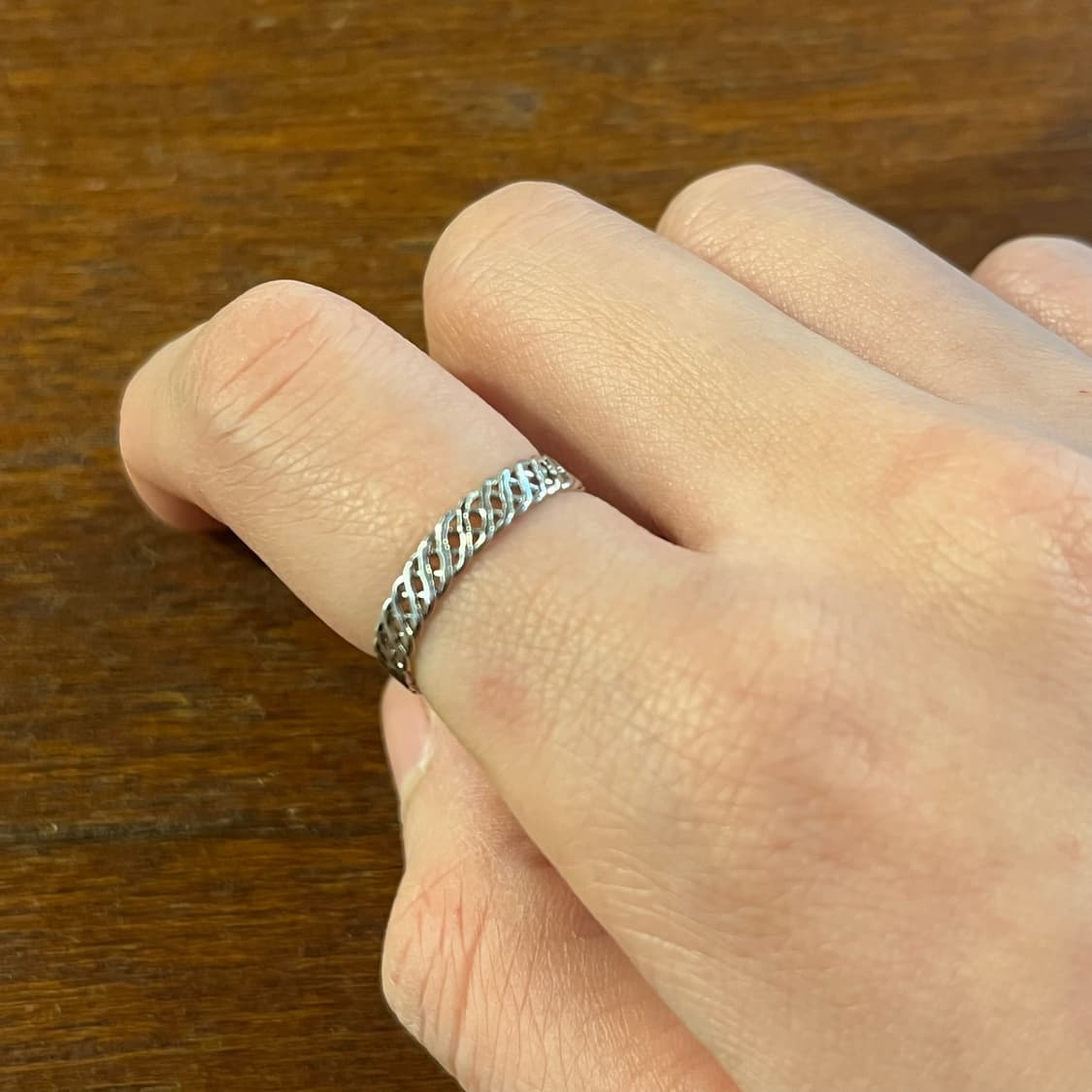 새상품 여성 신주 꽈베기 반지  상품이미지1