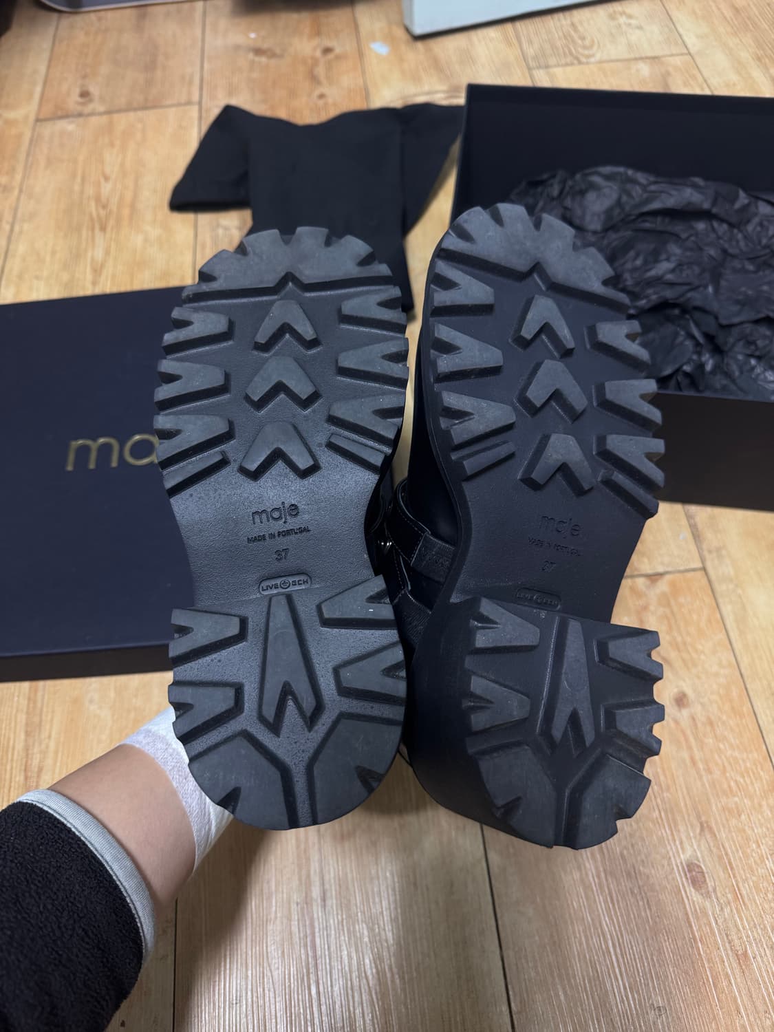 Maje 아일렛 더블 스트랩 플랫폼 메리제인🥿 상품이미지4