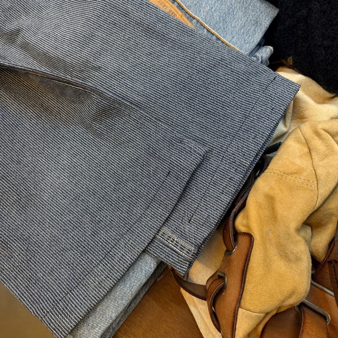 USA 미국빈티지 히코리 와바지 스트라이프 워크 팬츠 30 31 32 상품이미지8