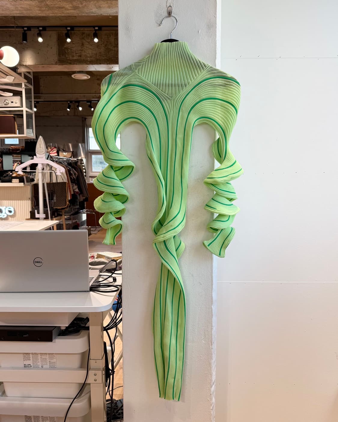 보테가 베네타 그린 링컬 드레스  상품이미지2