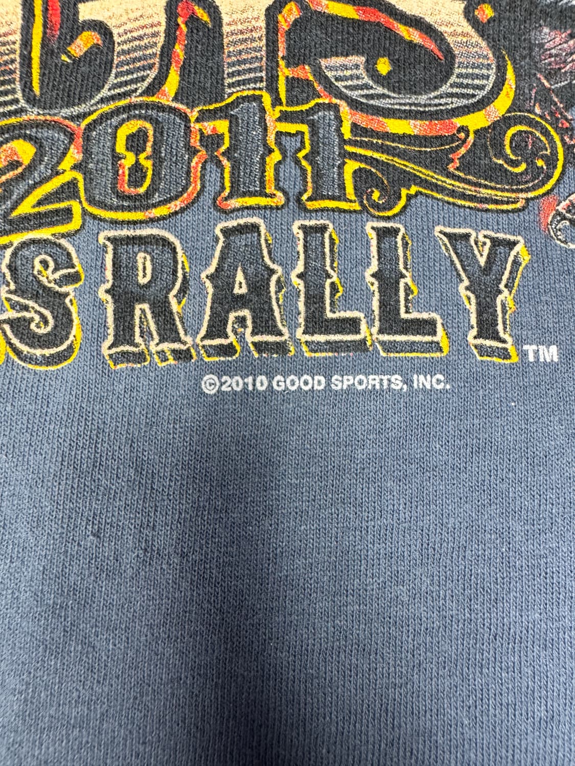 빈티지 2011 스터지스 블랙힐스랠리 71주년 프로모션 티셔츠 2XL 상품이미지3