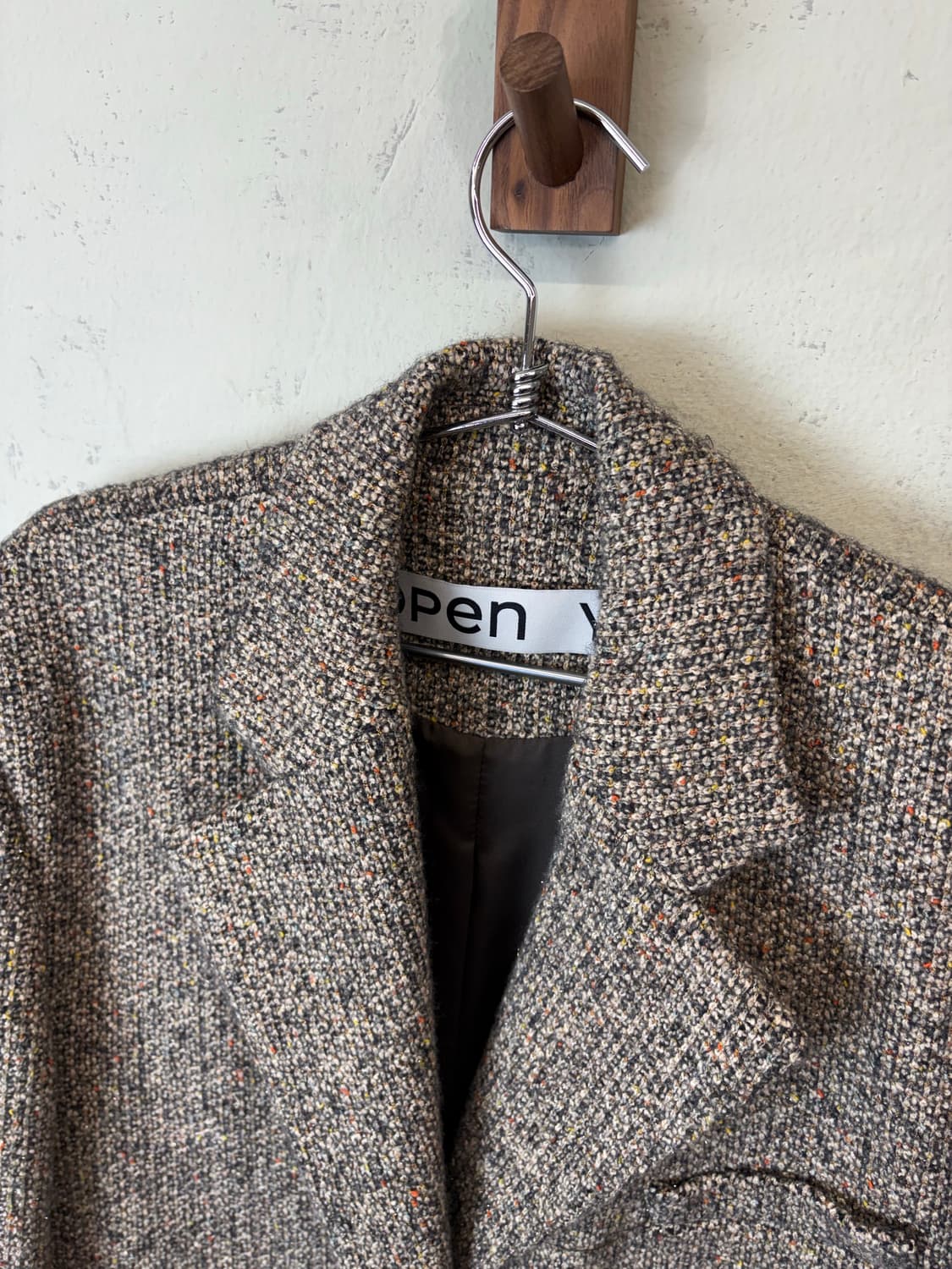 Open Yy 오픈와이와이 트위드 파워 싱글 코트 상품이미지6