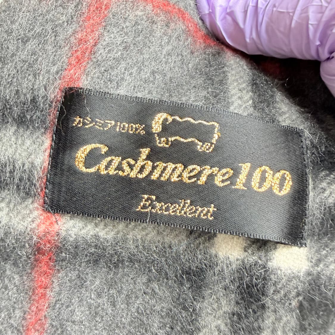 [캐시미어 100%] 체크 패턴 목도리 머플러 숄 상품이미지2