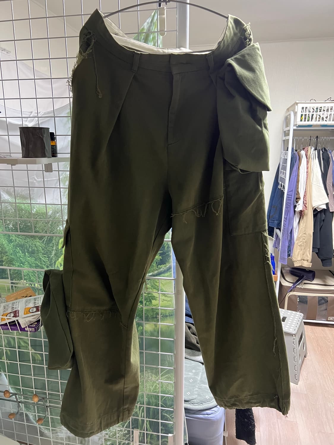 Ader Error 타드 카고 팬츠 카키색 23S/S 상품이미지6