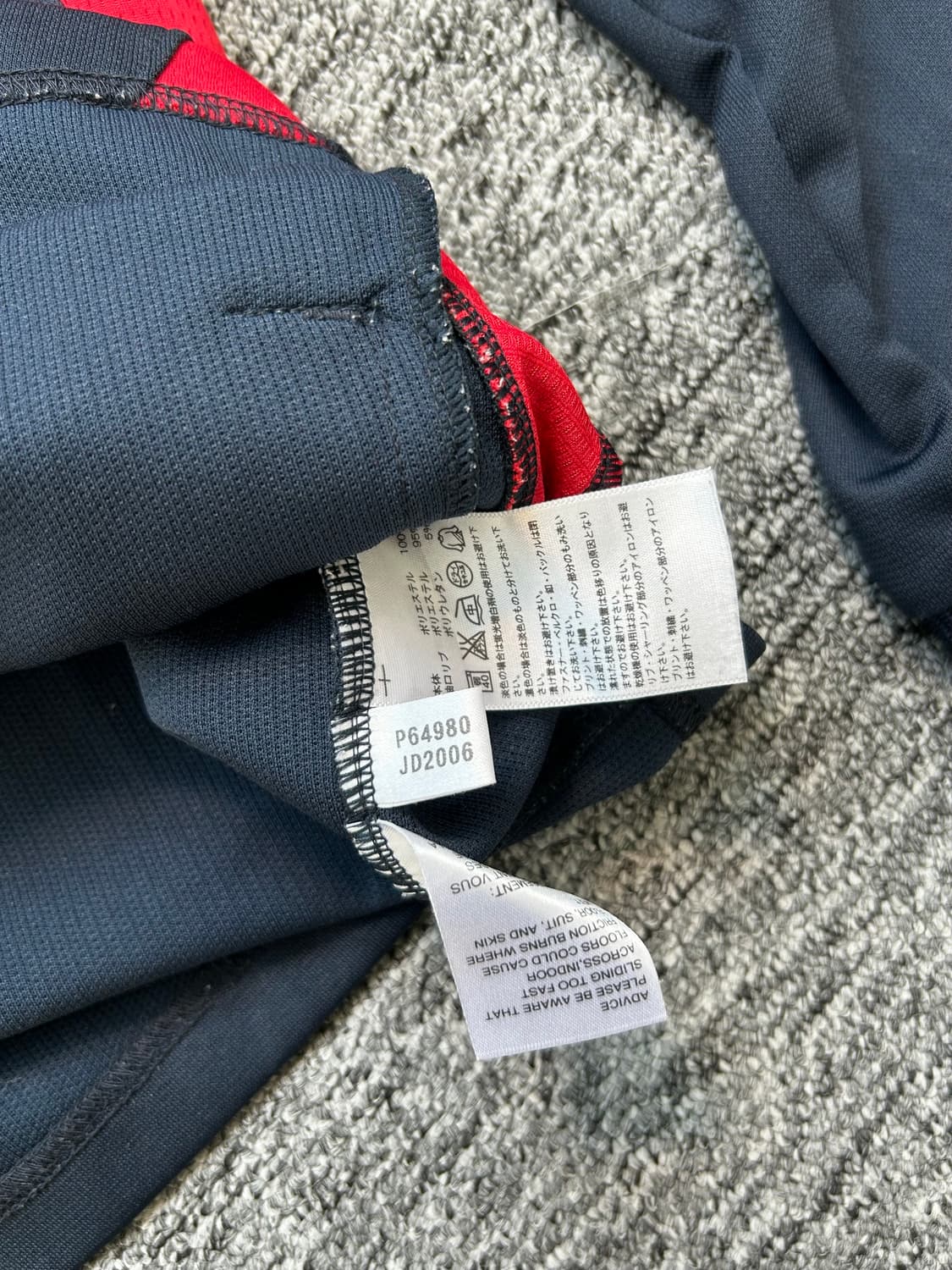 아디다스 네이비 레드 트랙탑 져지 L 상품이미지7