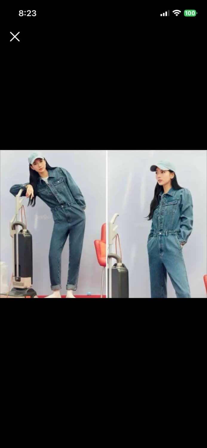 GUESS 데님 점프수트 XS 상품이미지1