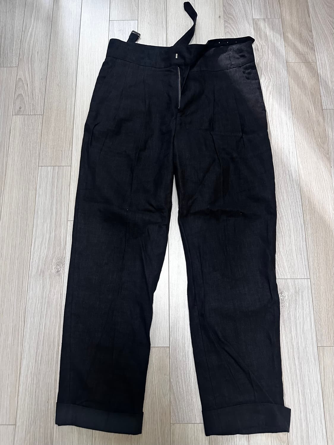 솔티 린넨 구르카 트라우저 블랙 상품이미지1