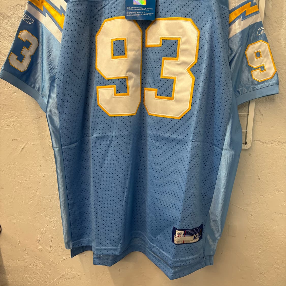 NFL X 리복 LA 차저스 유니폼 져지 2XL 상품이미지4